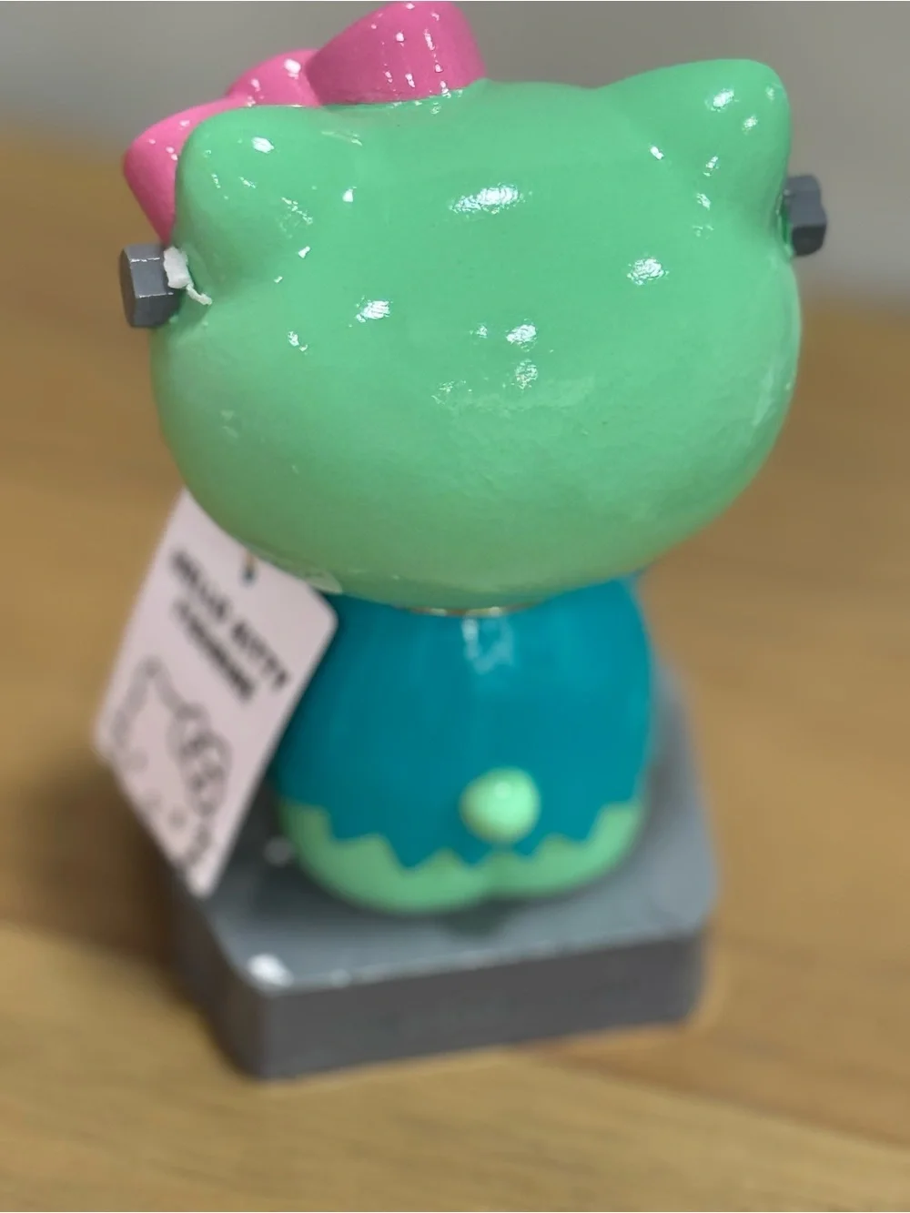 Hello Kitty Mint Green Figurine with Pink Bow - Hello Kitty Home Accent